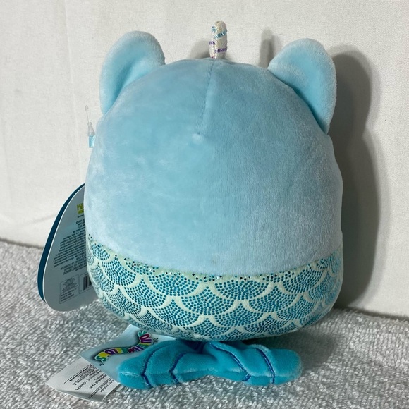 Kellytoy Original Squishmallows Blue Svetlana Mermaid Unicorn Plush - Picture 7 of 14